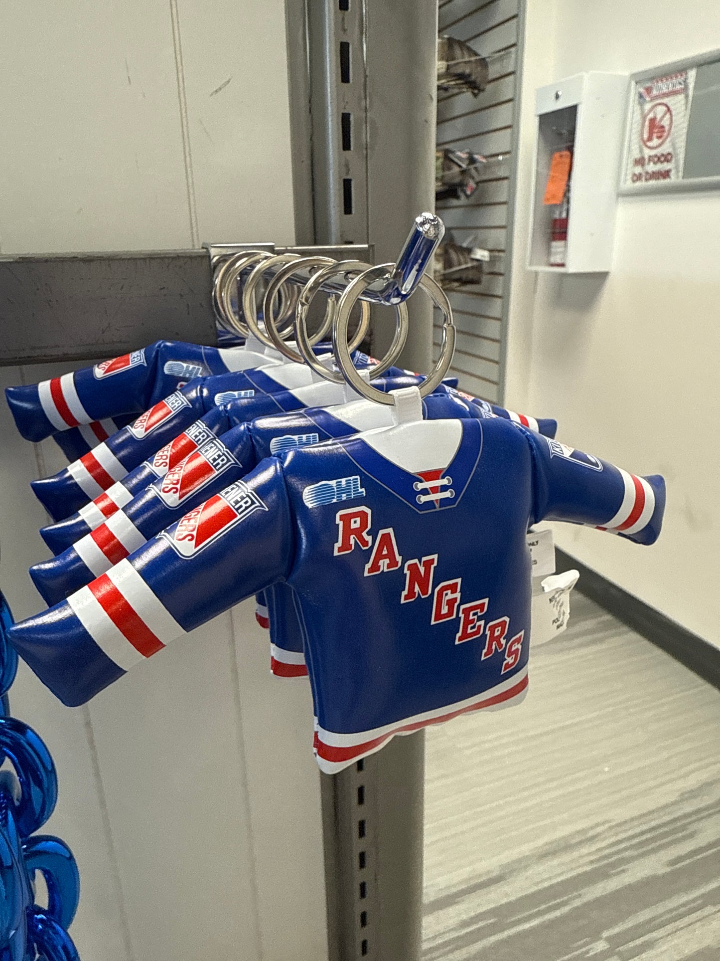 Kitchener Rangers Blue Jersey Keychain