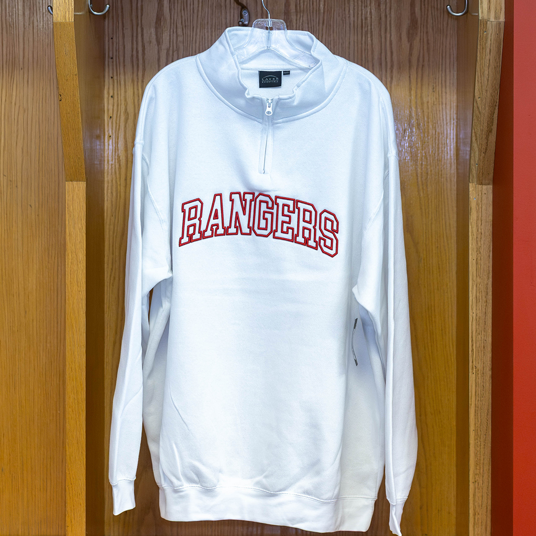 DGN Puff Embroidered White 1/4 Zip