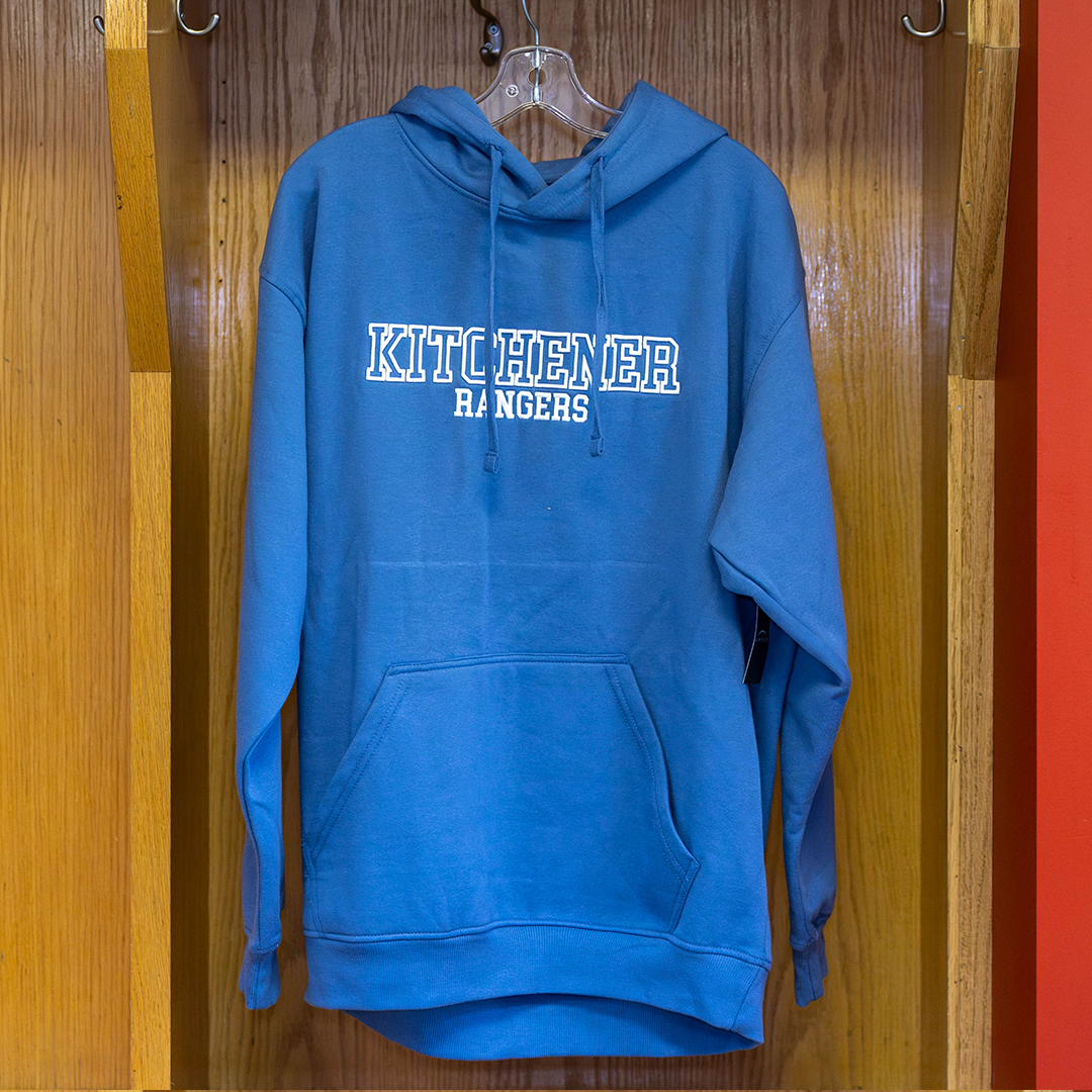 DGN Puff Embroidered Blue Hoodie