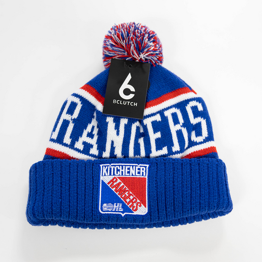 BCLUTCH Striped Pom Toque