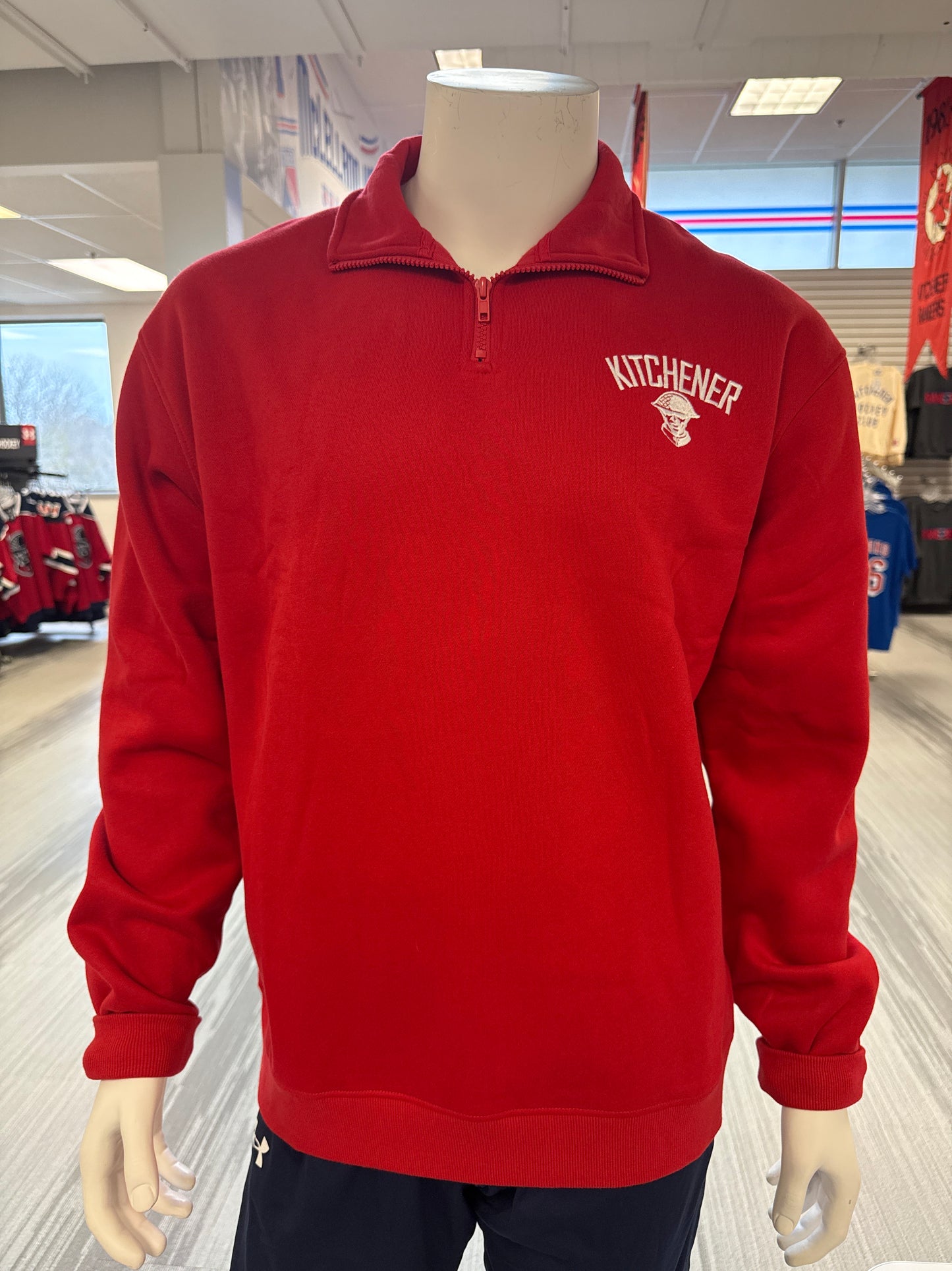 Slow Karma Red 1/4 Zip - Rangers Authentics