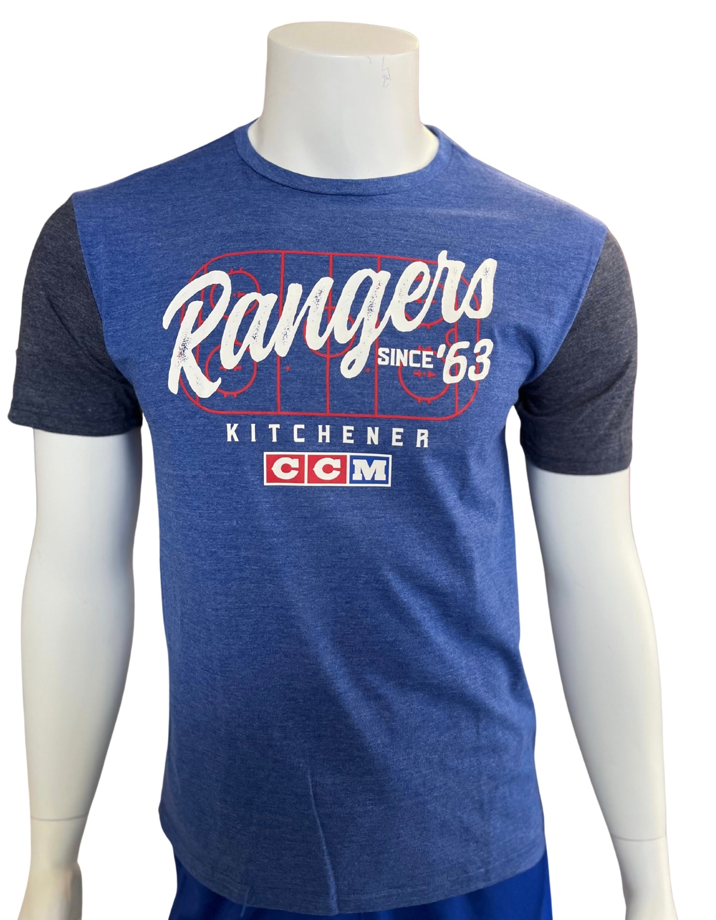CCM Tri-Blend Rink Tee - Rangers Authentics