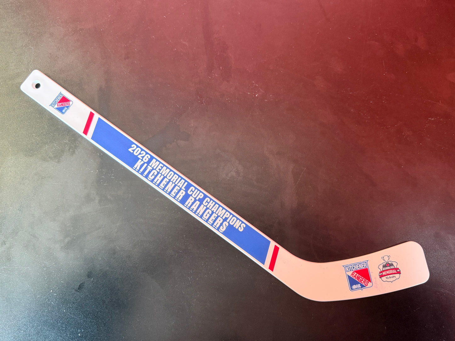 2026 Memorial Cup Championship Player Mini Stick