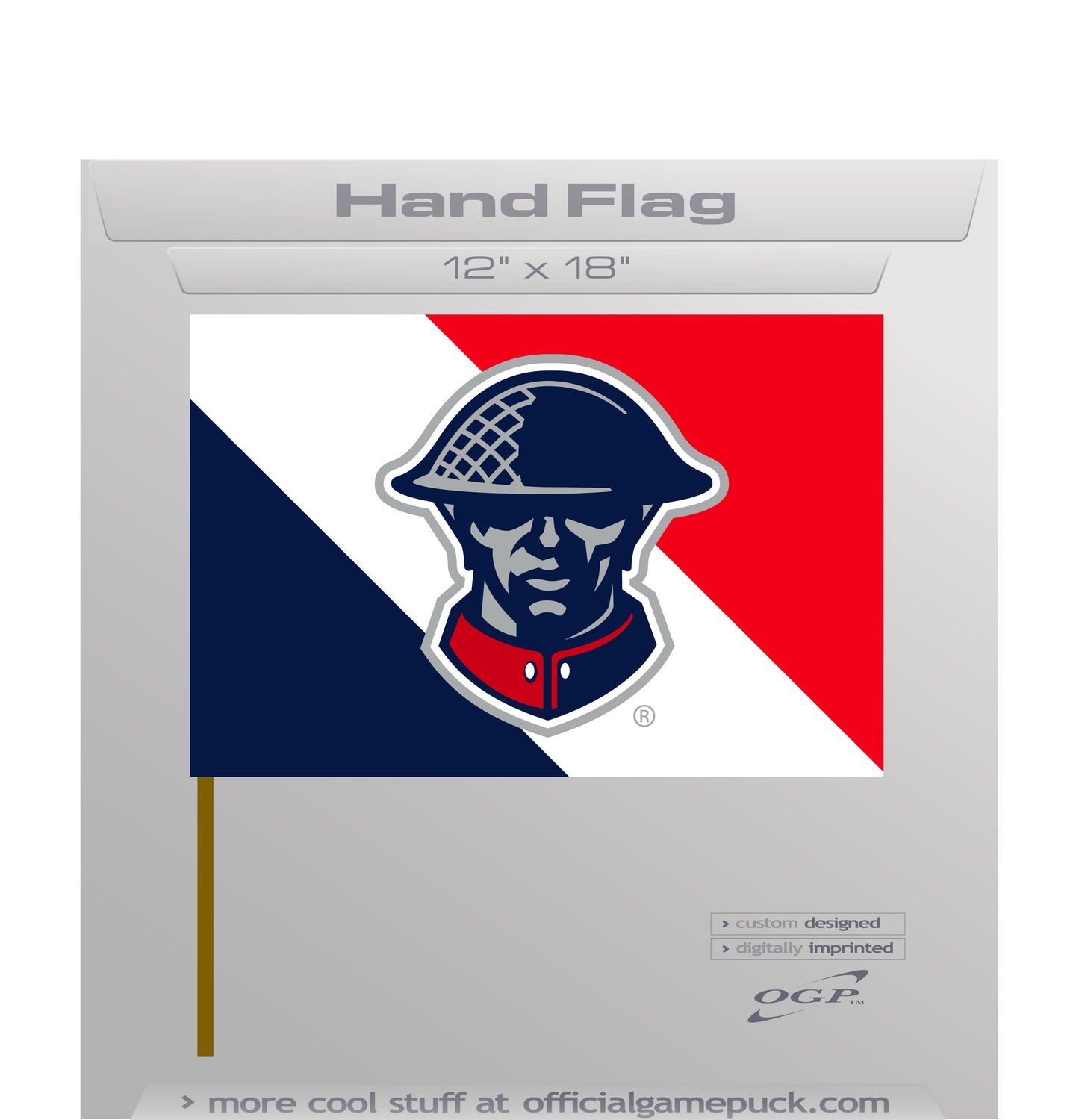 Kitchener Rangers Stick Flag - Rangers Authentics