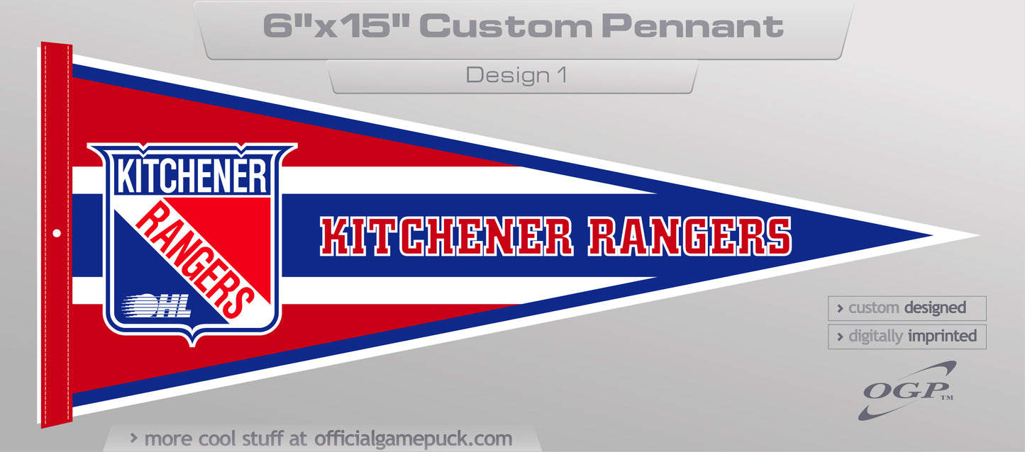 Kitchener Rangers Mini Pennant