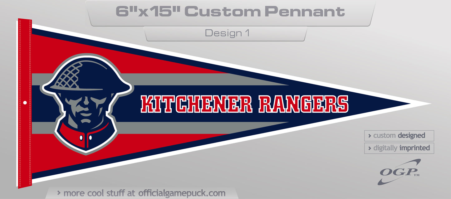 Kitchener Rangers Mini Pennant