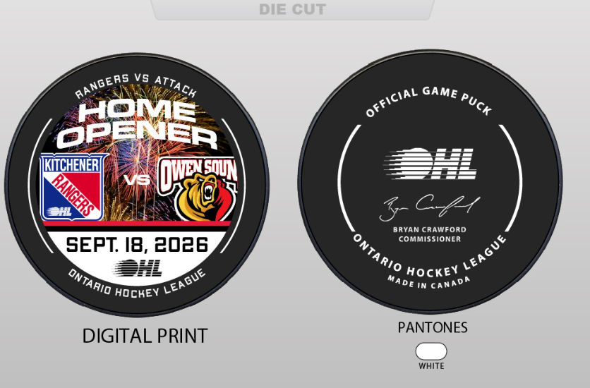 2026 Home Opener Puck - Rangers Authentics