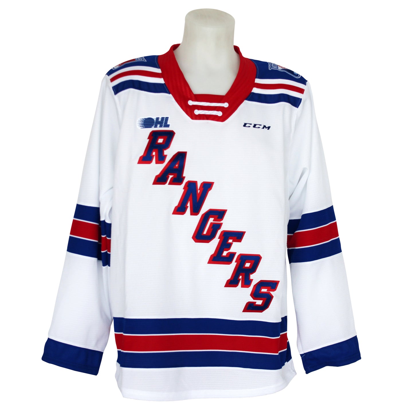 Adult CCM Quicklite White Jersey - Rangers Authentics