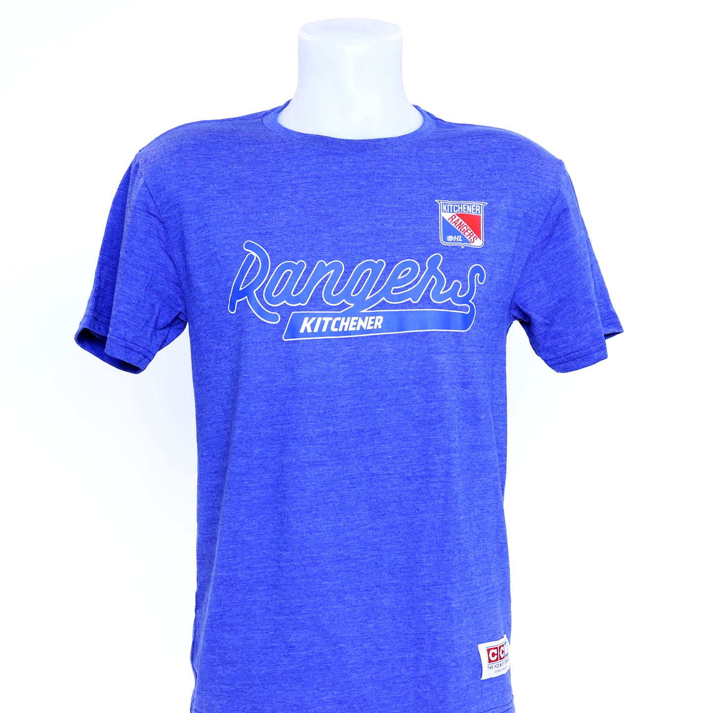 Men's CCM Baseballish Tri-blend Tee - Rangers Authentics