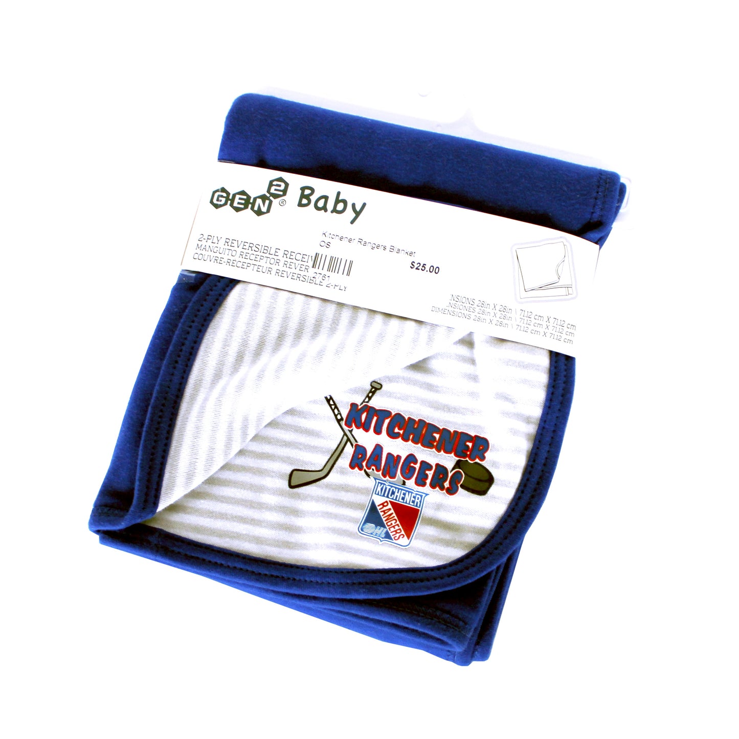 Reversible Baby Blanket - Rangers Authentics