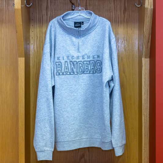 DGN Puff Embroidered Grey 1/4 Zip