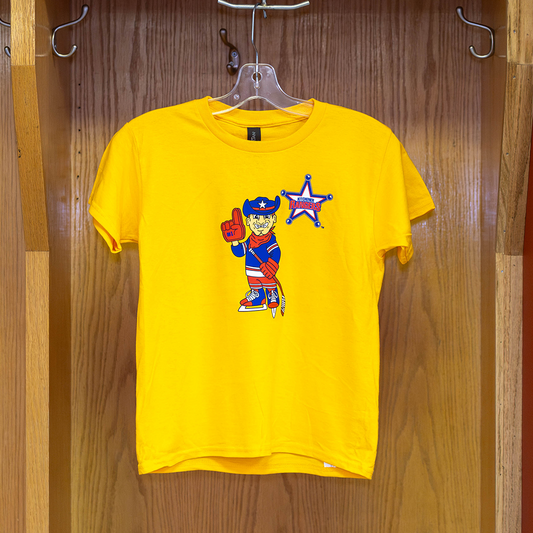 CSP Youth Mascot Yellow Tee