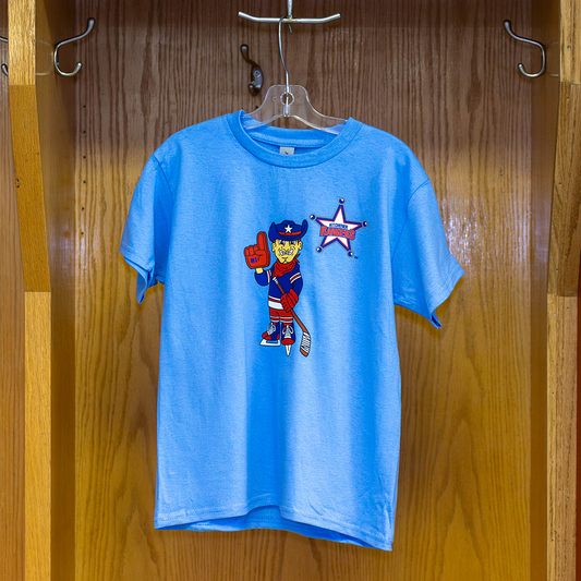 CSP Youth Mascot Blue Tee