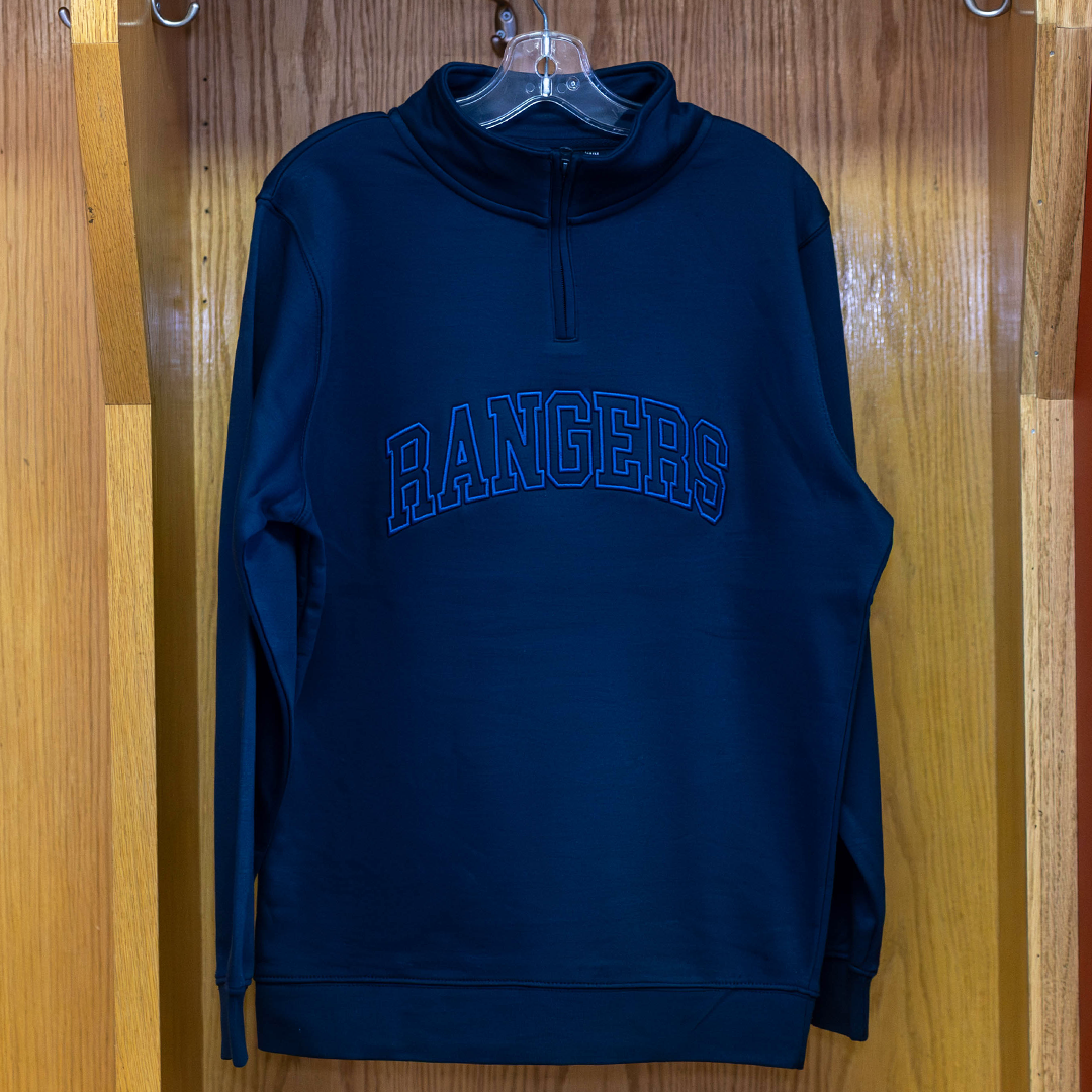 DGN Puff Embroidered Navy 1/4 Zip