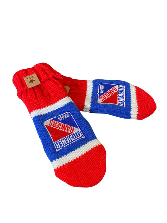 BarDown Mittens Red & Blue - Rangers Authentics