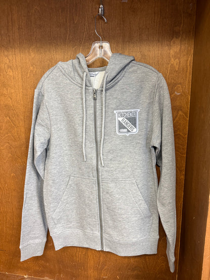 LW Full Zip Podium Heather Grey