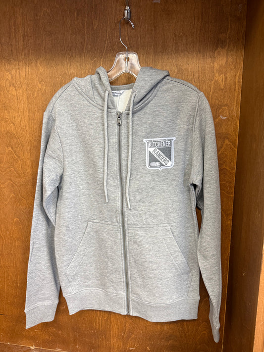 LW Full Zip Podium Heather Grey