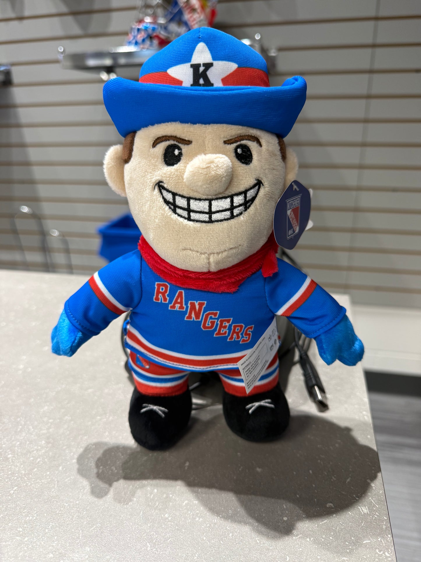 Mascot Tex Plush - Rangers Authentics