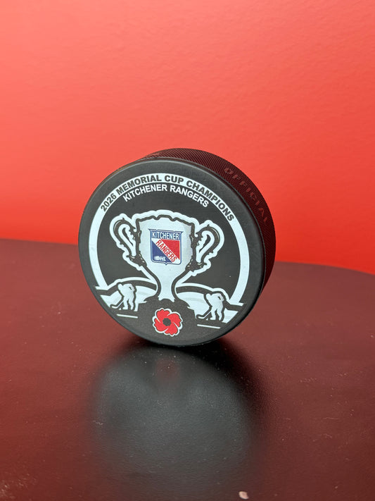 2026 Memorial Cup Champions Puck