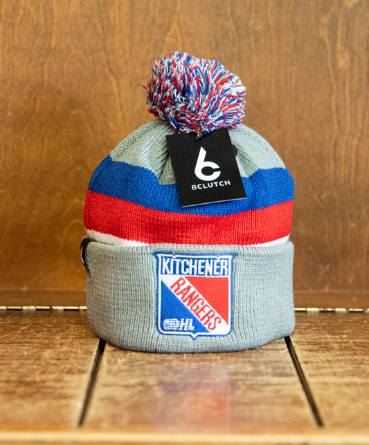 BClutch Grey Pom Pom Toque - Rangers Authentics