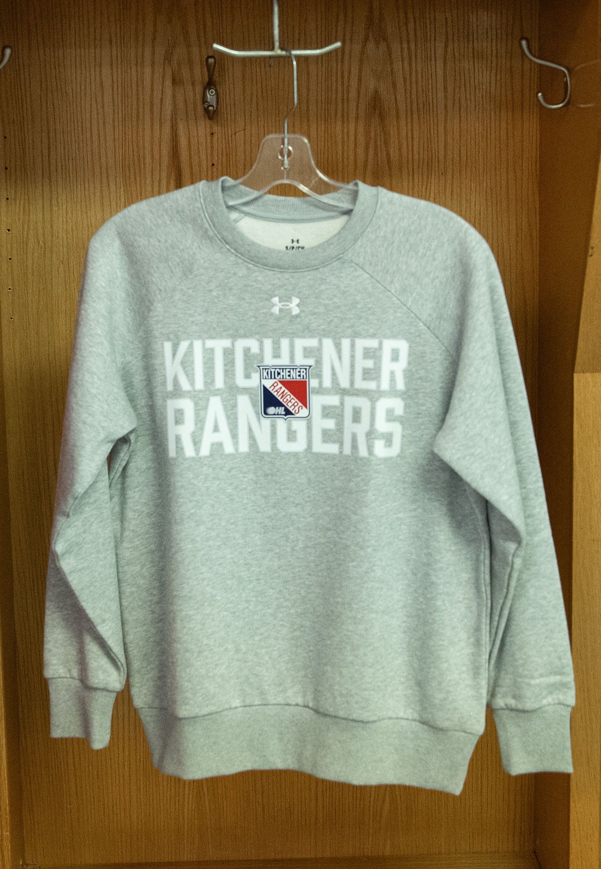 UA Women's Rival Fleece Crew Grey - Rangers Authentics