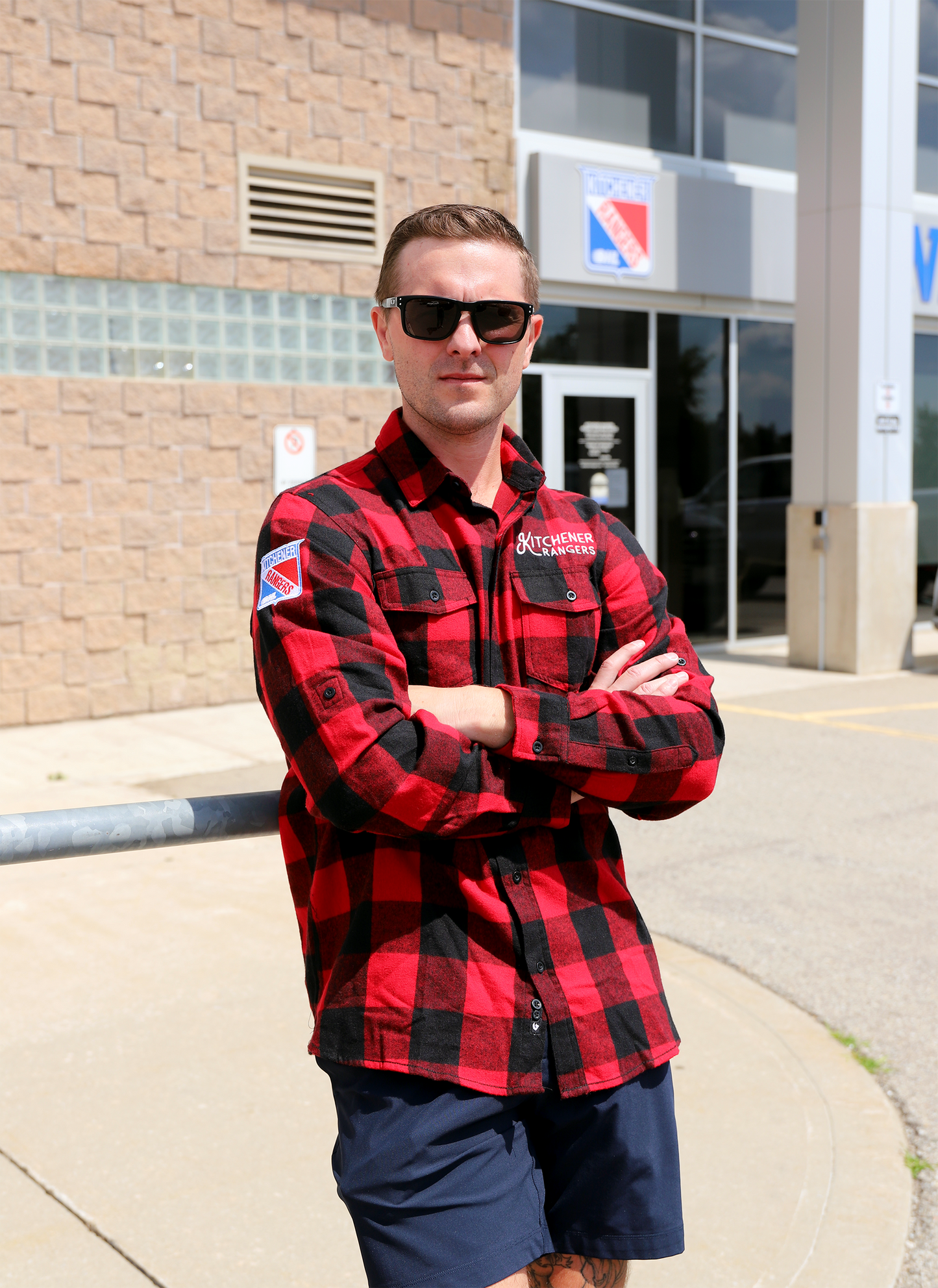 Men's Plaid Button Up - Rangers Authentics