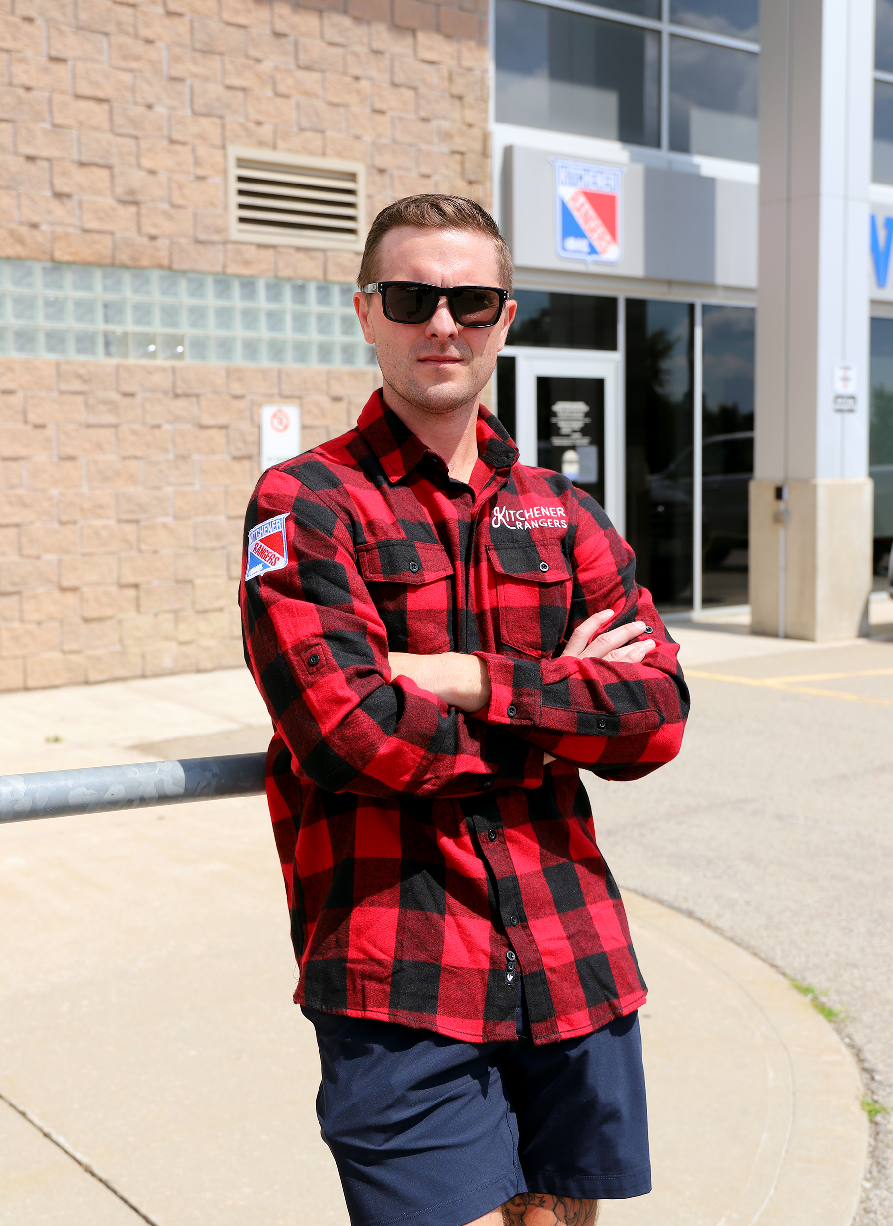 Men's Plaid Button Up - Rangers Authentics