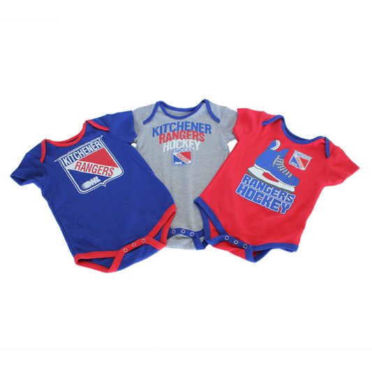 Infant Hat Trick Three Piece Creeper Set - Rangers Authentics