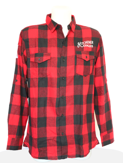 Men's Plaid Button Up - Rangers Authentics