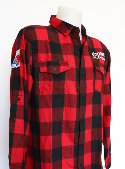 Men's Plaid Button Up - Rangers Authentics