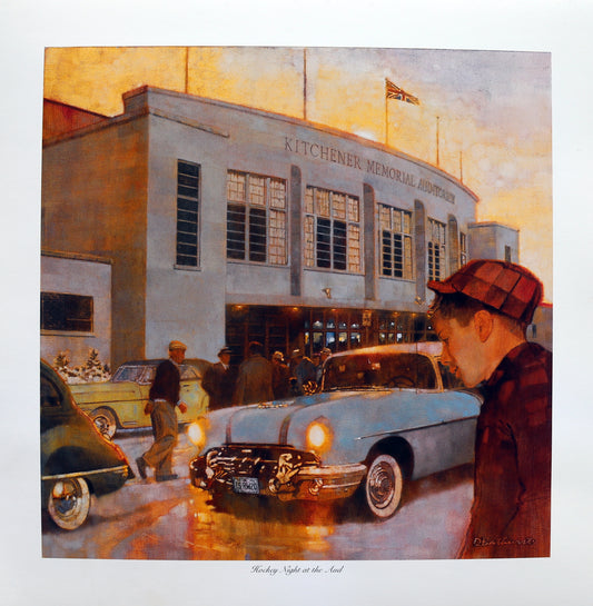 "Hockey Night at The Aud" Print Small - Rangers Authentics