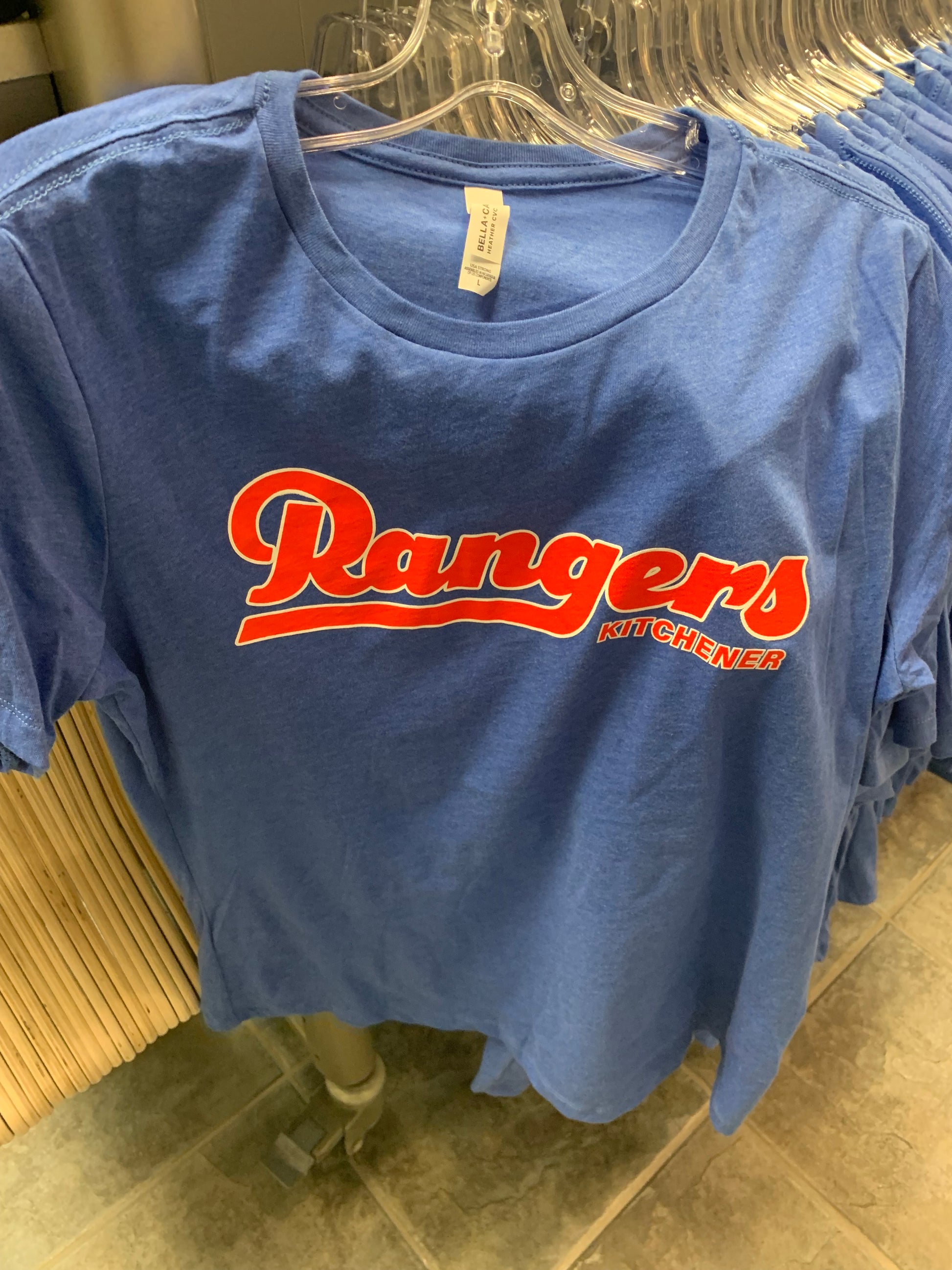 Women's 60th Season Retro Font Tee - Rangers Authentics