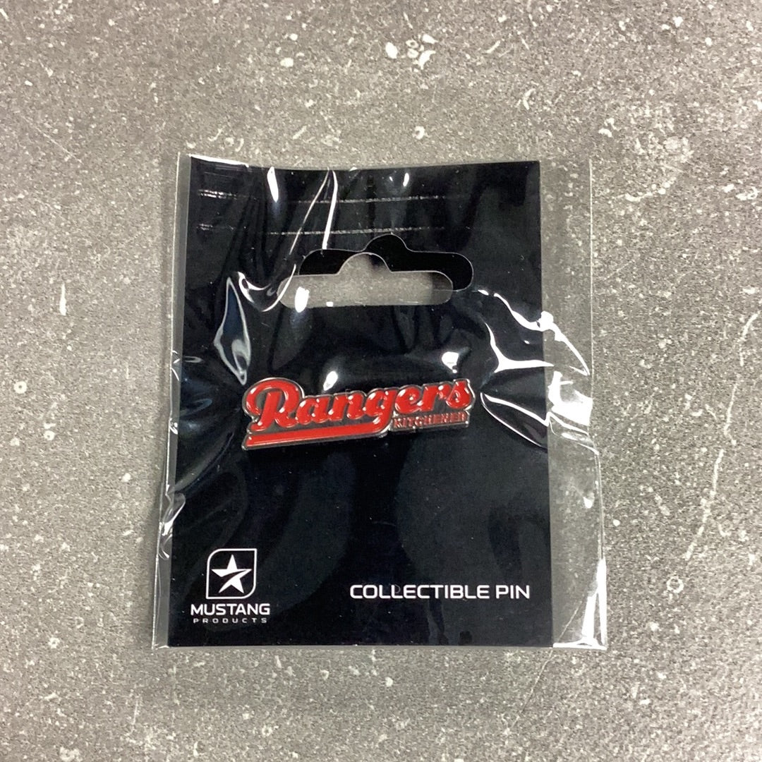 Rangers Retro Font Pin - Rangers Authentics